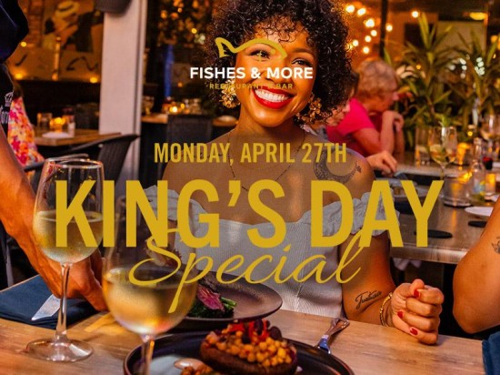 20% Off for Locals on King’s Day at Fishes & More